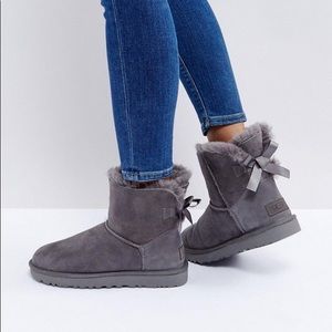 NEW! Ugg Mini Bailey Bow Ribbon Boots
